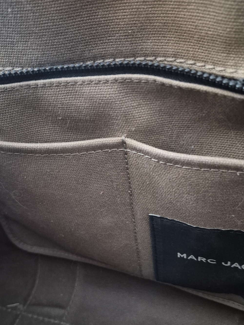 Marc Jacobs The Medium/large Tote Bag Canvas Khaki - Picture 7 of 13